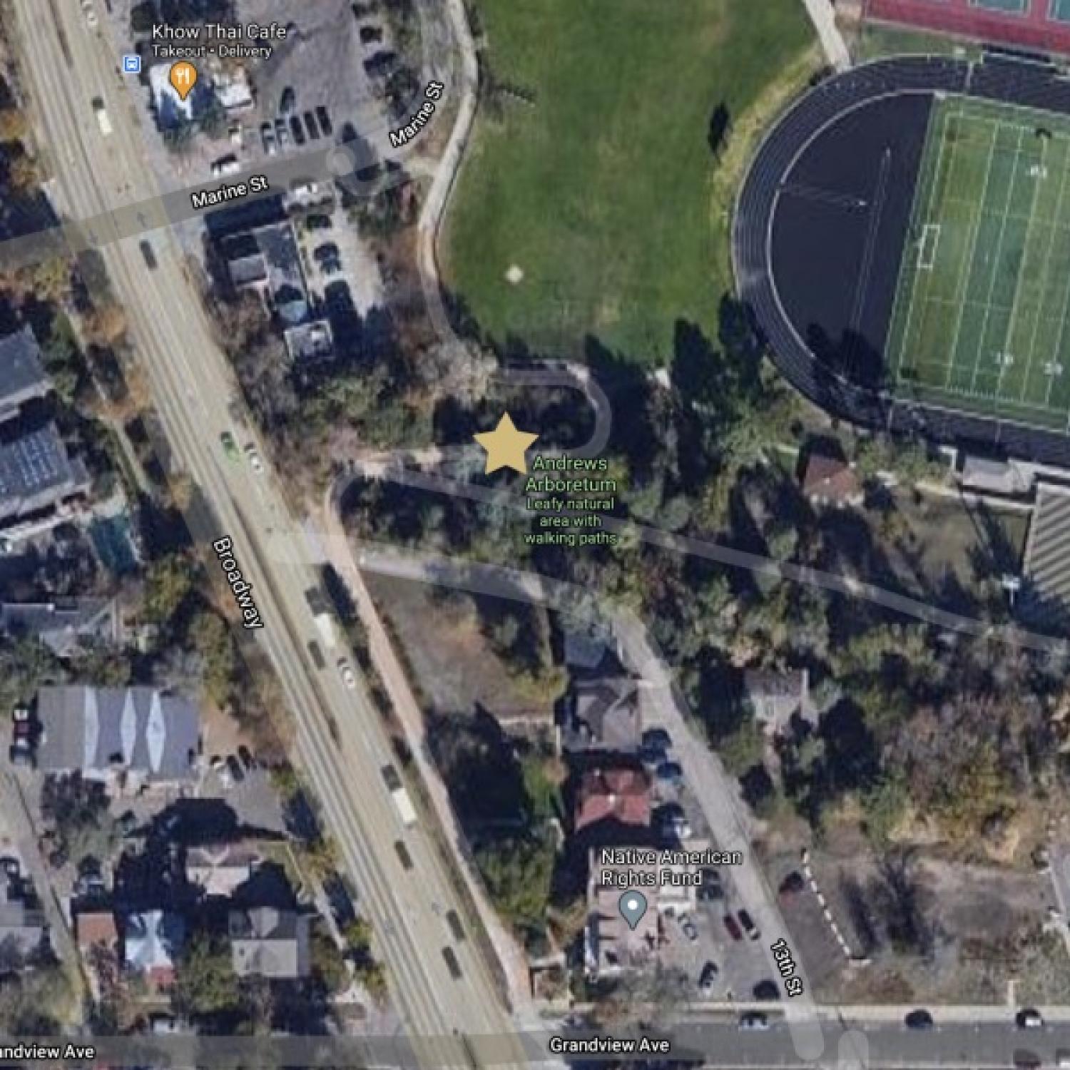 A photo showing the area where the incident took place