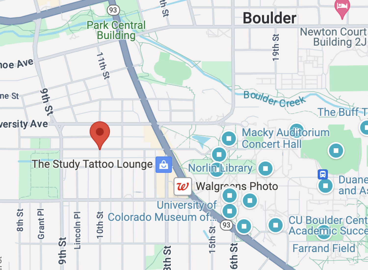 Map of robbery area